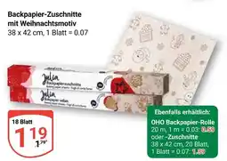 Globus Julia backpapier-zuschnitte mit weihnachtsmotiv Angebot