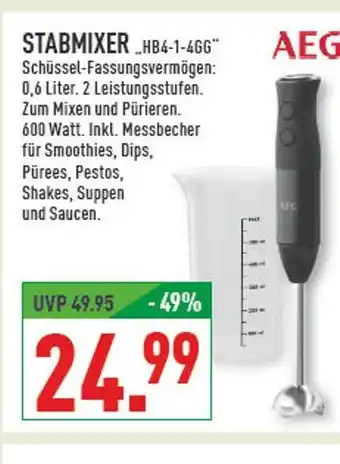 Marktkauf Aeg stabmixer hb4-1-4gg Angebot