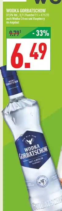 Marktkauf Gorbatschow wodka Angebot