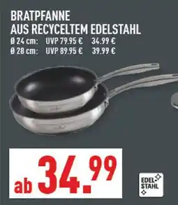 Marktkauf Bratpfanne aus recyceltem edelstahl ø 24 cm Angebot