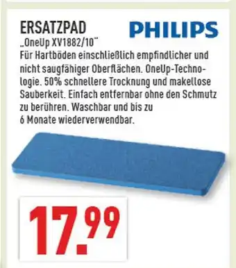 Marktkauf Philips ersatzpad oneup xv1882/10 Angebot
