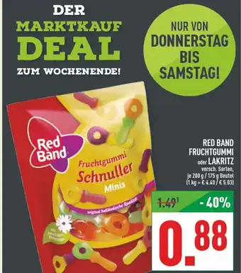 Marktkauf Red band fruchtgummi schnuller minis Angebot