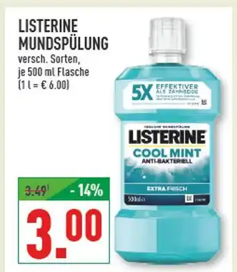 Marktkauf Listerine mundspülung Angebot
