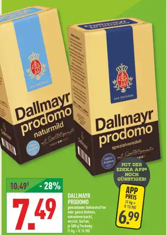 Marktkauf Dallmayr prodomo naturmild Angebot