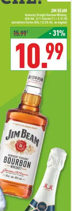 Marktkauf Jim beam kentucky straight bourbon whiskey Angebot