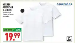 Marktkauf Schiesser herren american t-shirts Angebot