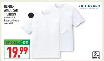 Marktkauf Schiesser herren american t-shirts Angebot