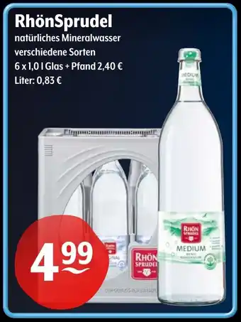 Getränke Hoffmann RhönSprudel natürliches Mineralwasser Angebot