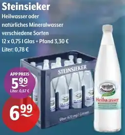 Getränke Hoffmann Steinsieker Heilwasser oder natürliches Mineralwasser Angebot