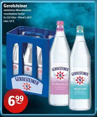 Getränke Hoffmann Gerolsteiner natürliches Mineralwasser Angebot