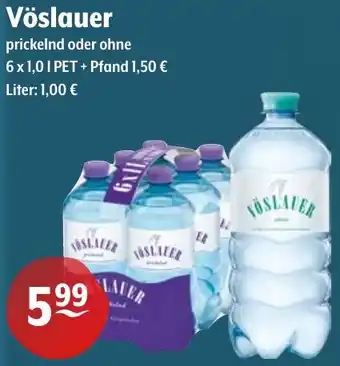 Getränke Hoffmann Vöslauer prickelnd oder ohne Angebot