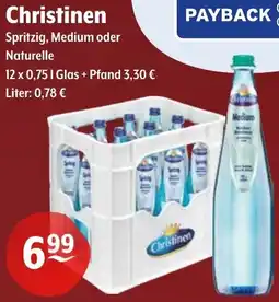 Getränke Hoffmann Christinen Spritzig, Medium oder Naturelle Angebot