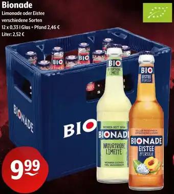 Getränke Hoffmann Bionade Limonade oder Eistee Angebot