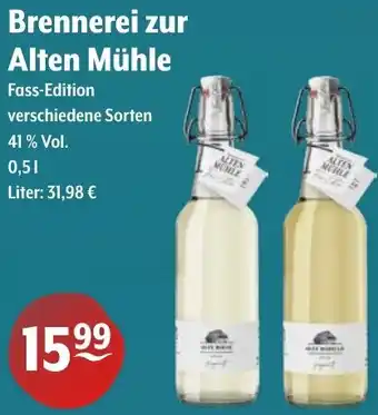 Getränke Hoffmann Brennerei zur Alten Mühle Angebot