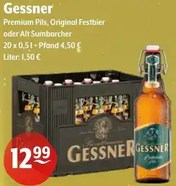 Getränke Hoffmann Gessner Premium Pils, Original Festbier oder Alt Sumbarcher Angebot