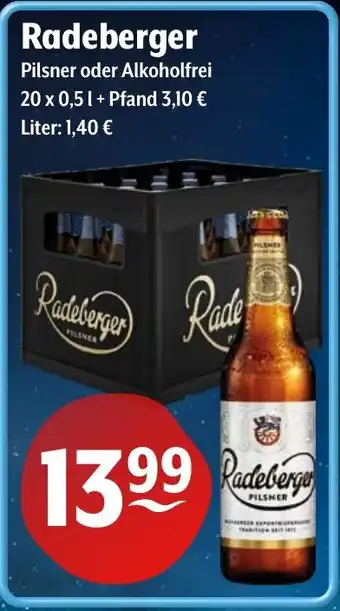 Getränke Hoffmann Radeberger Pilsner oder Alkoholfrei Angebot