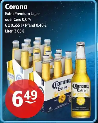Getränke Hoffmann Corona Extra Premium Lager oder Cero 0,0 % Angebot