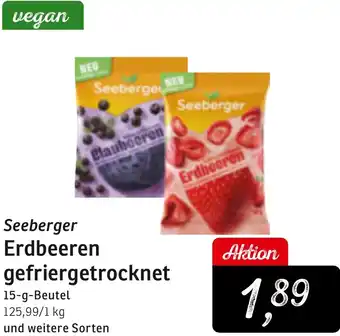 KONSUM Seeberger Erdbeeren gefriergetrocknet Angebot