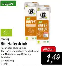 KONSUM Berief Bio Haferdrink Angebot