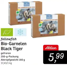 KONSUM followfish Bio-Garnelen Black Tiger Angebot