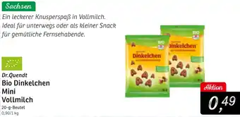 KONSUM Dr. Quendt Bio Dinkelchen Mini Vollmilch Angebot