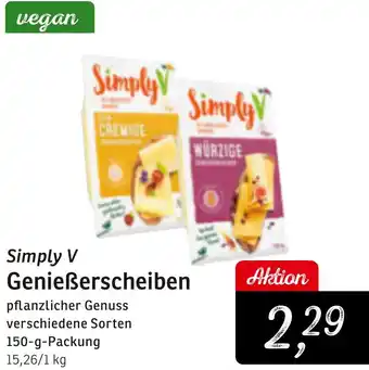KONSUM Simply V Genießerscheiben Angebot