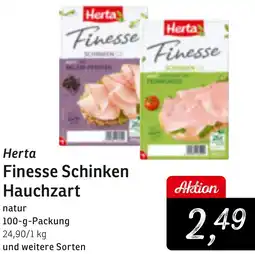 KONSUM Herta Finesse Schinken Hauchzart Angebot