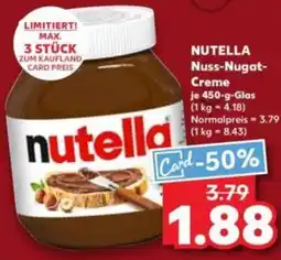 Kaufland NUTELLA Nuss-Nugat- Creme Angebot