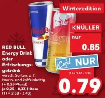 Kaufland RED BULL Energy Drink oder Erfrischungsgetränk Angebot