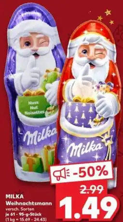 Kaufland MILKA Weihnachtsmann Angebot