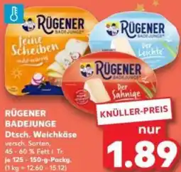Kaufland RÜGENER BADEJUNGE Dtsch. Weichkäse Angebot