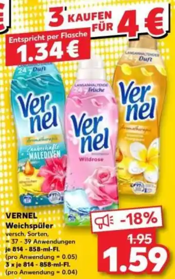 Kaufland VERNEL Weichspüler Angebot