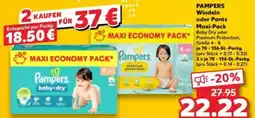 Kaufland PAMPERS Windeln oder Pants Maxi-Pack Angebot