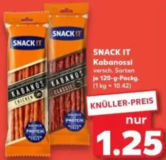 Kaufland SNACK IT Kabanossi Angebot