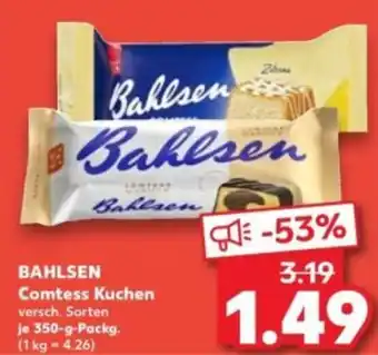 Kaufland BAHLSEN Comtess Kuchen Angebot