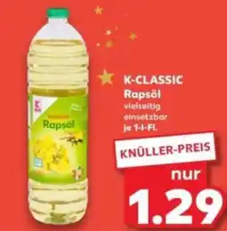 Kaufland K-CLASSIC Rapsöl Angebot