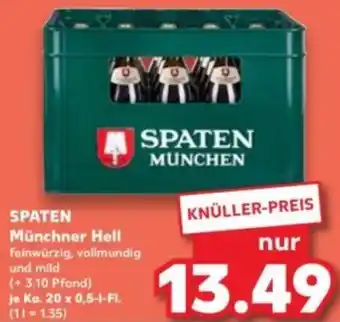 Kaufland SPATEN Münchner Hell Angebot
