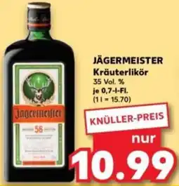 Kaufland JÄGERMEISTER Kräuterlikör Angebot