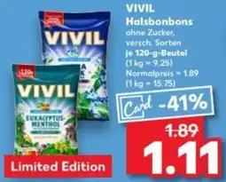 Kaufland VIVIL Halsbonbons Angebot