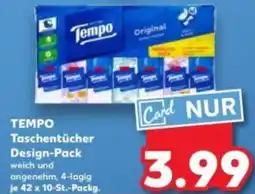 Kaufland TEMPO Taschentücher Design-Pack Angebot