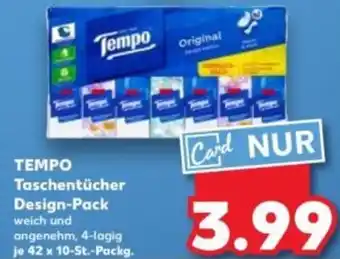 Kaufland TEMPO Taschentücher Design-Pack Angebot
