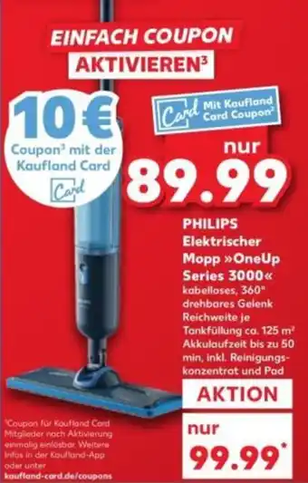 Kaufland PHILIPS Elektrischer Mopp OneUp Series 3000 Angebot