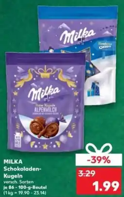 Kaufland MILKA Schokoladen- Kugeln Angebot