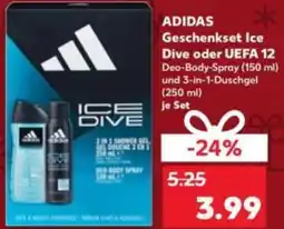 Kaufland ADIDAS Geschenkset Ice Dive oder UEFA 12 Angebot