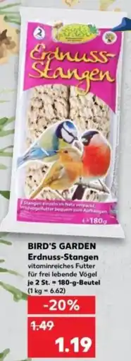 Kaufland BIRD'S GARDEN Erdnuss-Stangen Angebot