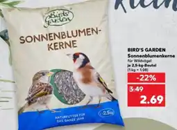 Kaufland BIRD'S GARDEN Sonnenblumenkerne Angebot
