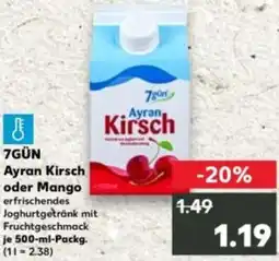 Kaufland 7GÜN Ayran Kirsch oder Mango Angebot