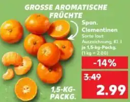Kaufland Span. Clementinen Angebot