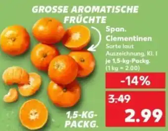 Kaufland Span. Clementinen Angebot