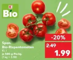 Kaufland Span. Bio-Rispentomaten Angebot